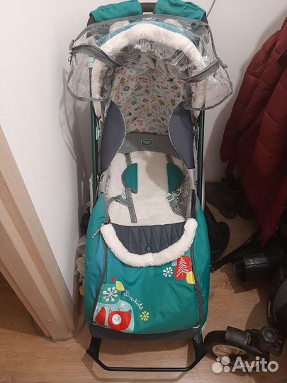 Детские санки коляска ника