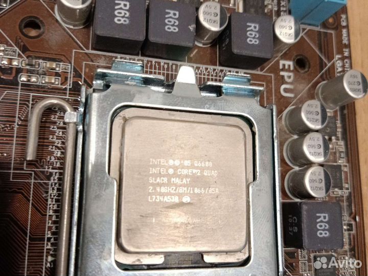 Материнская плата с процессором Q6600