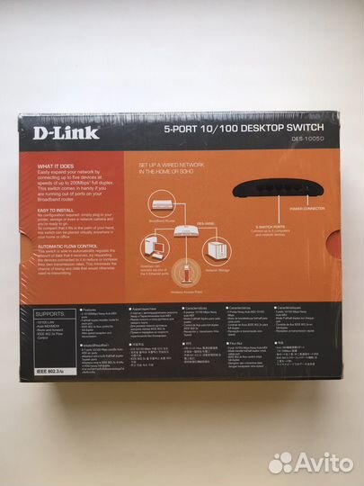 Коммутатор D-Link DES-1005D (новый)