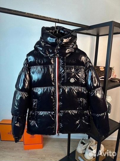 Пуховик мужской Moncler глянцевый