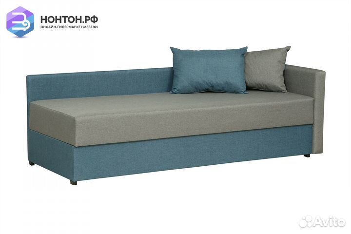 Диван Мальта серый / синий