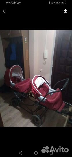 Коляска для двойни нормальное