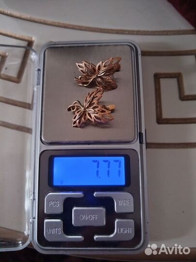 Золотые серьги СССР