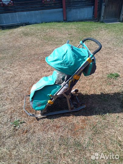 Зимняя коляска-санки