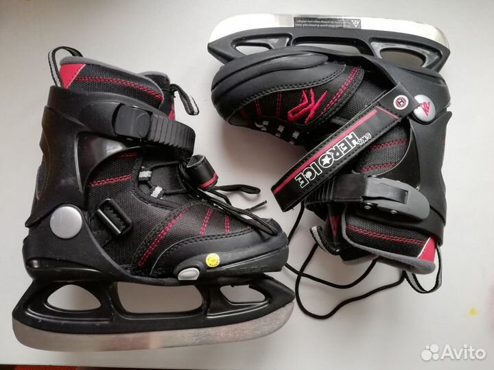 Ледовые коньки К2 детские раздвижные 17-20,5 см