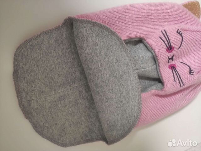 Шапка шлем для девочки