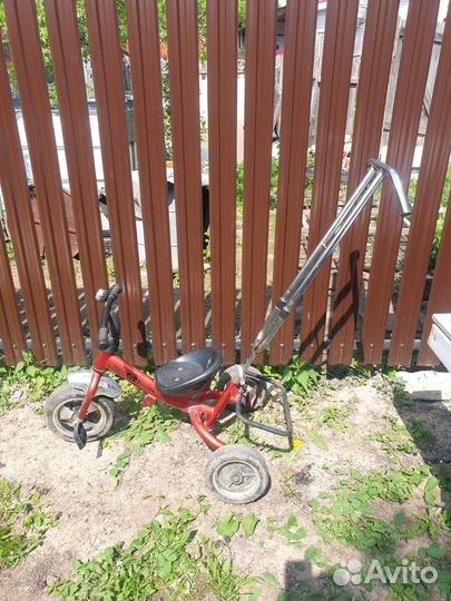 Детский велосипед с ручкой бу