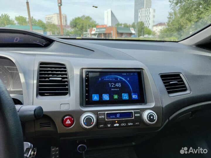 Магнитола 2 din android 7 дюймов Honda civic 4D