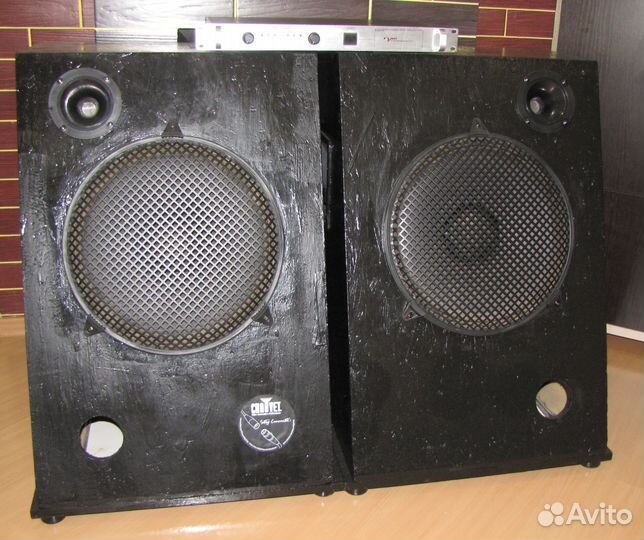 Колонки EVM 1200W 2шт Pro-115 Prmd Усилитель Dual