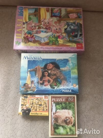 Развивающая игра, пазлы, набор троллей, киндеры