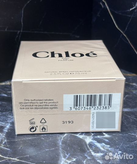 Chloe eau de parfum 75мл