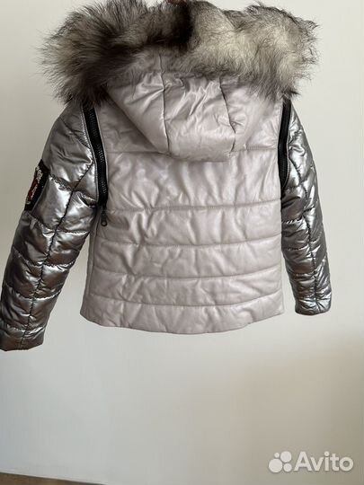 Пуховик зимний для девочки 122 -128
