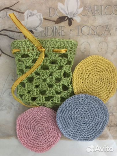 Диски многоразовые для снятия макияжа