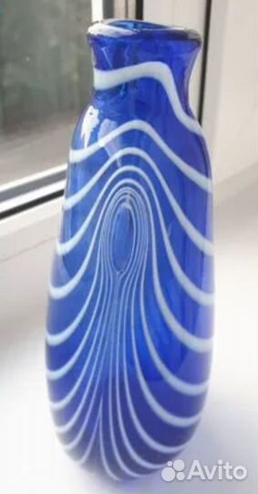 Ваза из мурановского стекла.(Италия) 14 см