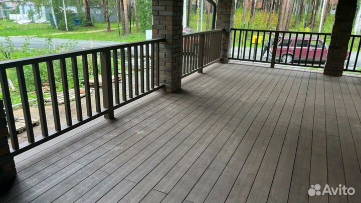 Террасная доска из дпк / Палубная доска
