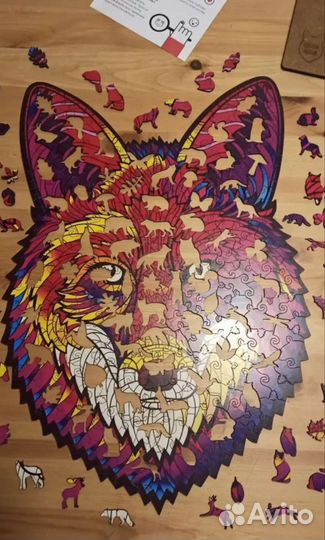 Деревянные пазлы фигурные