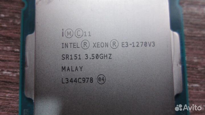 Процессор Intel Xeon E3-1270 v3 3,50 GHz LGA 1150