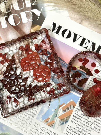 Шкатулки и подставки из эпоксидной смолы