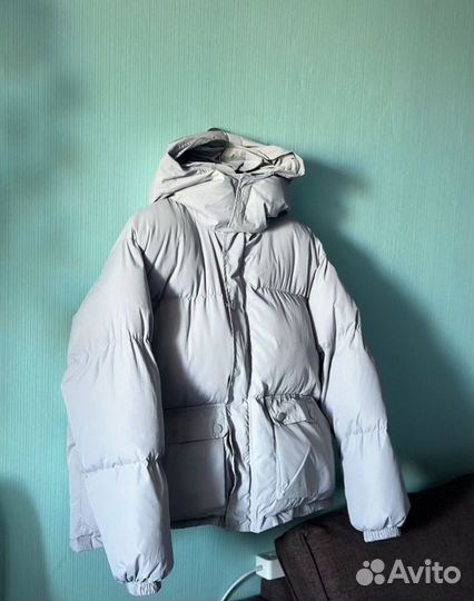 Пуховки серый новый