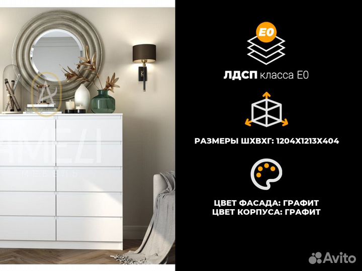 Тумба комод в стиле икеа, IKEA