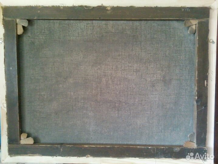 Пейзаж Дорога в парке холст масло СССР или трофей