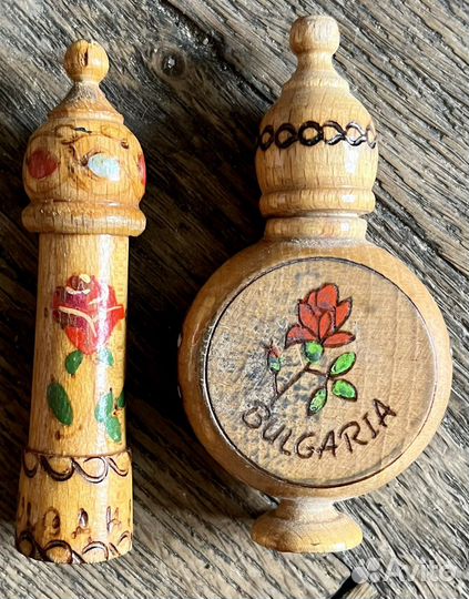 Деревянные флаконы от духов Bulgaria