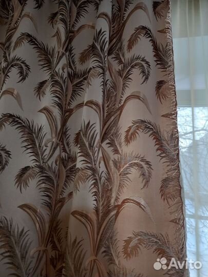 Коплект штор + тюль