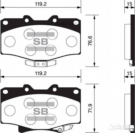 Sangsin brake SP1420 SP1420 колодки дисковые перед