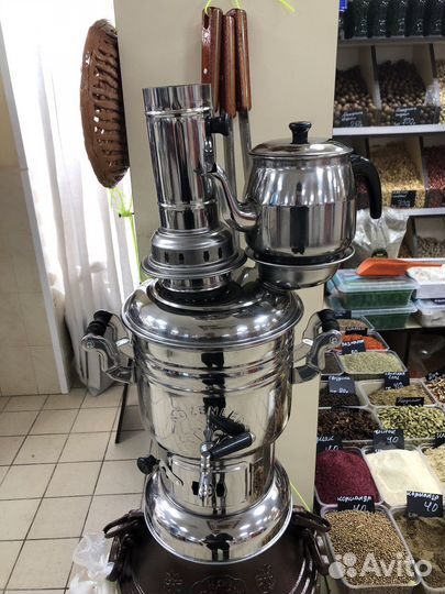 Самовар на дровах новый