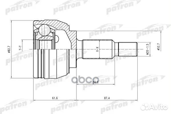 Шрус наружный PCV1519 patron