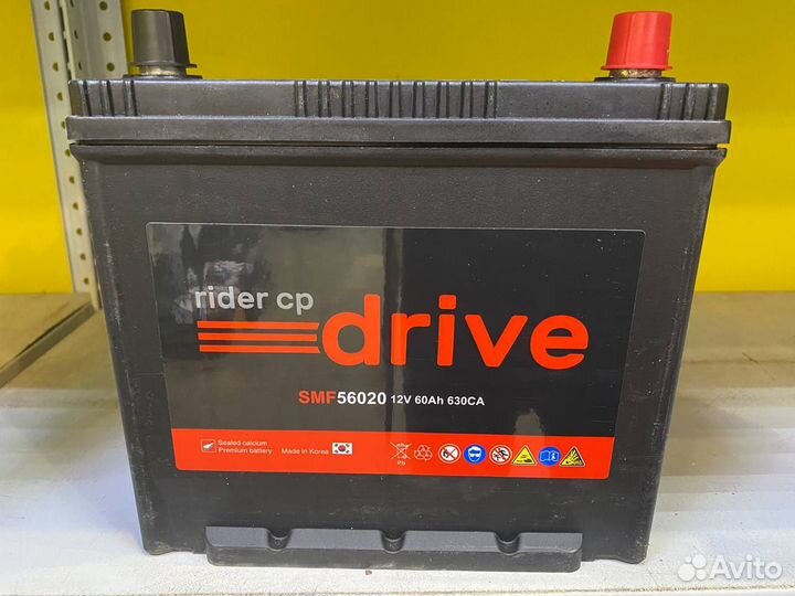 Аккумулятор Rider 60 А/ч обратной полярности