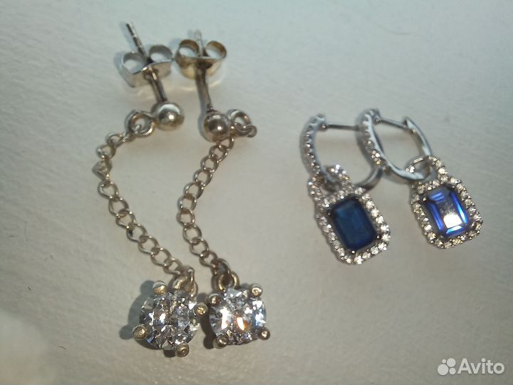 Серьги серебро