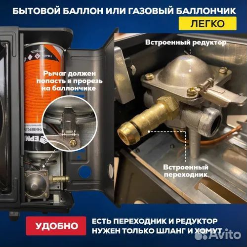 Плитка газовая походная с керамической горелкой