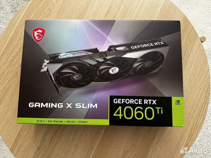 Видеокарта MSI RTX 4060TI gaming x slim