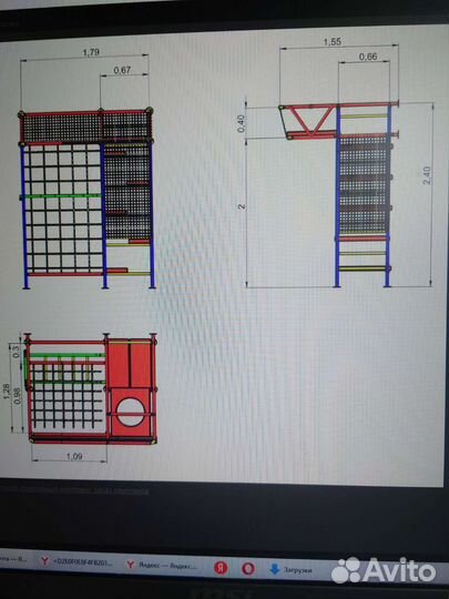 Детская шведская стенка бу