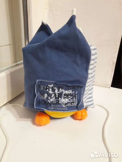 Шапка для мальчика новая(вязаная,флисовая 2 шт)