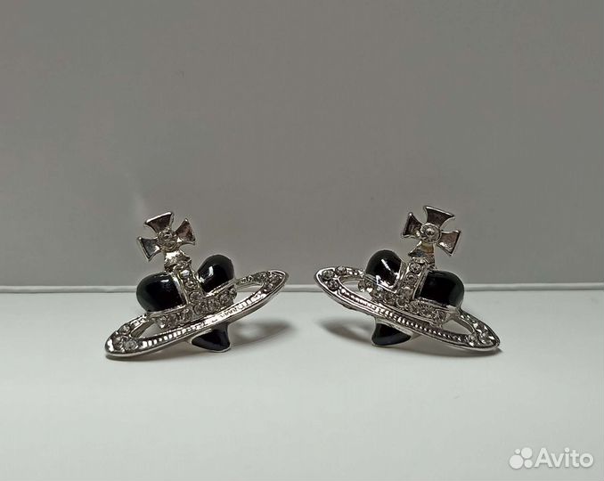 Серьги Vivienne Westwood Diamante Heart Orbit