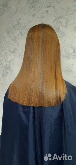 Кератиновое выпрямление волос