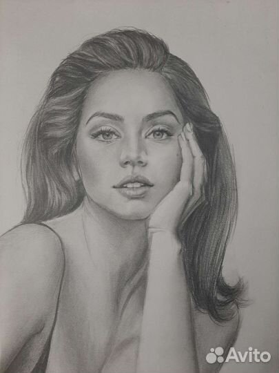 Портрет по фото карандашом