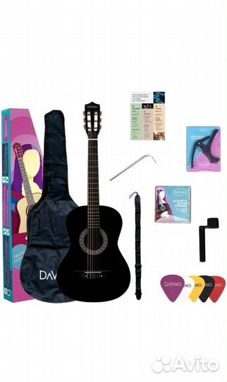 Новая гитара классическая с большим комплектом