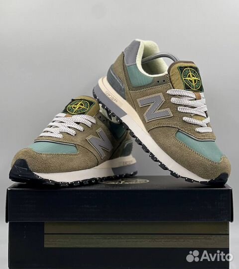 Кроссовки new balance 574 stone island