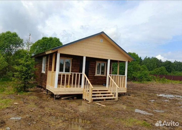 Каркасный дом 8х6 утеплённый