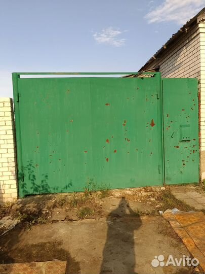 Ворота с калиткой распашные бу