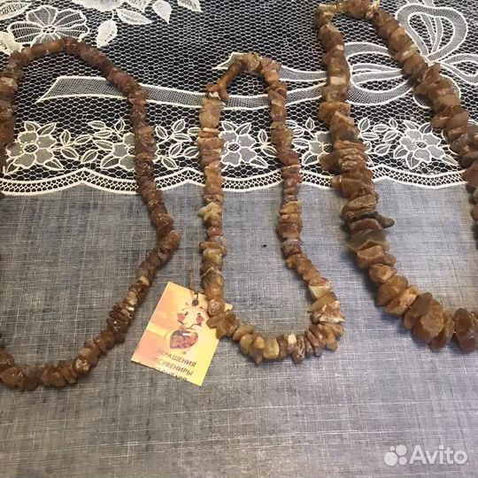 Бусы из натурального янтаря