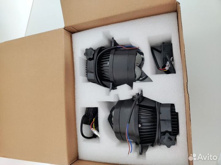 Лазерные Bi-LED линзы птф 3дюйма Лада, Рено, Хонда