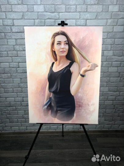 Портрет по фото, фотопечать на холсте