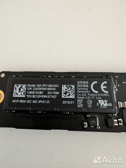 Оригинальный SSD Apple 128 Гб