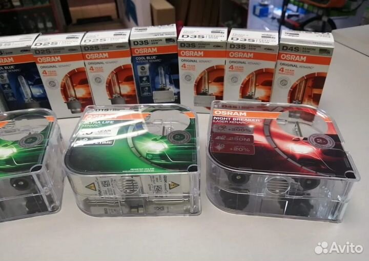 Лампы ксеноновые D1S D2S D3S D4R D4S osram