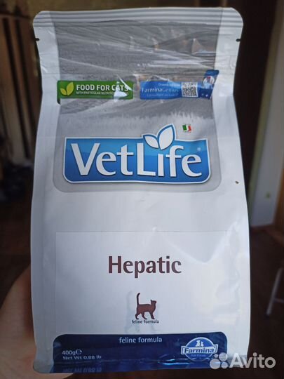 Корм для кошек vet life Hepatic 0.4 кг