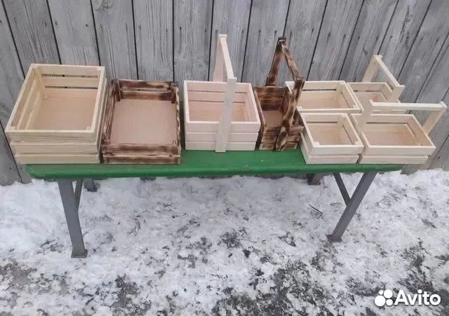 Ящики деревянные, декоративные для цветов разные